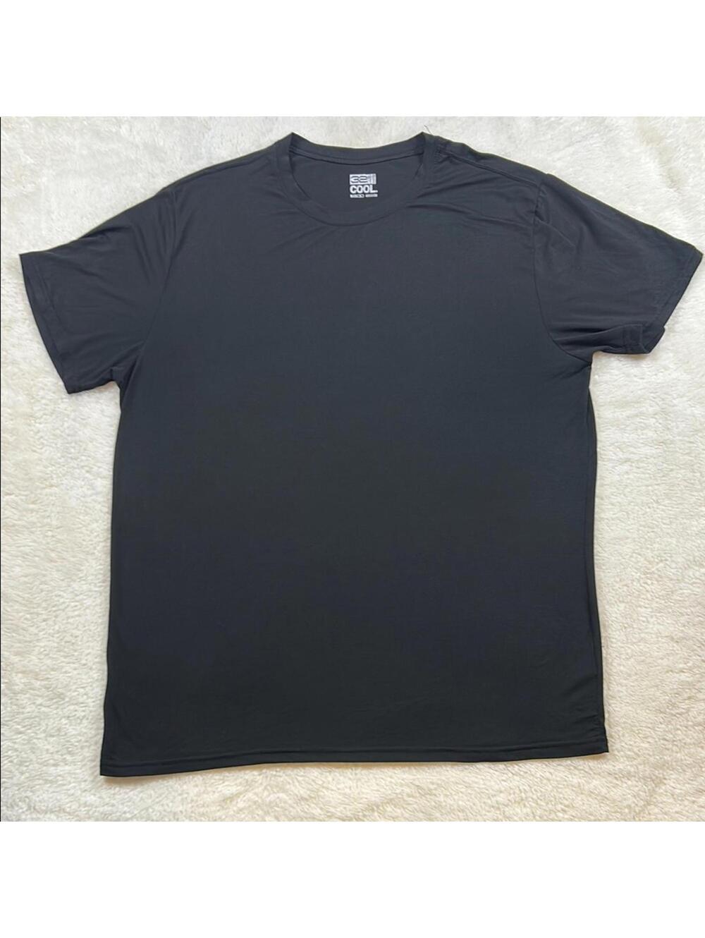32 Degrees Men’s Black Short Sleeve T-Shirt Size XL Classic Crew Neck Basic Tee
